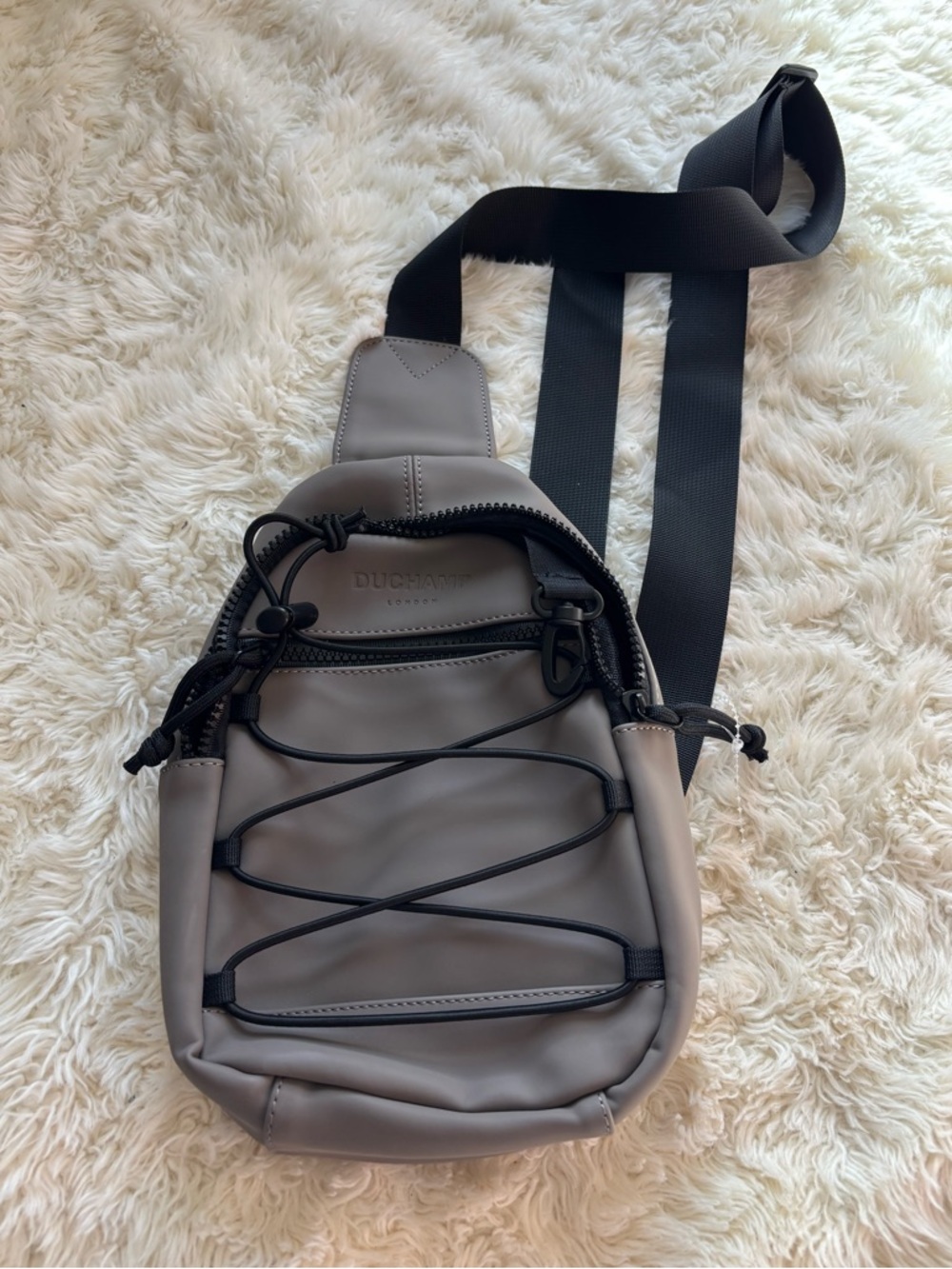 Duchamp Sling Belt Bag with Black Straps